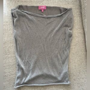 Edikted Gray Knit Top